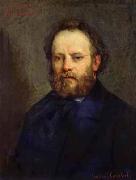 Gustave Courbet Portrait of Pierre Joseph Proudhon Spain oil painting artist